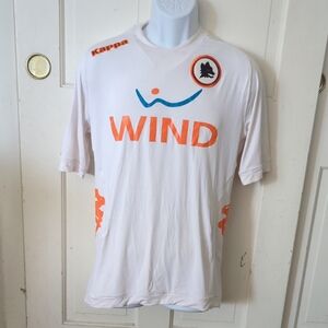 Kappa White and Orange Sports Shirt